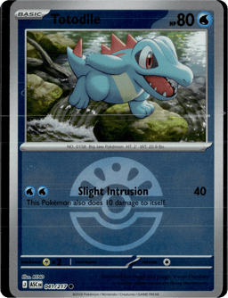 2026 Totodile (Ball Reverse Holofoil) #41 Ascended Heroes