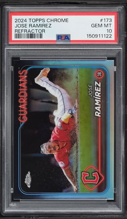 2024 Topps Chrome Refractor Jose Ramirez #173 PSA 10 GEM MINT