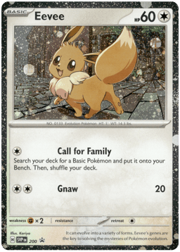 2023 Eevee #200 Scarlet & Violet Black Star Promos
