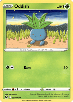 2022 Oddish #1 Lost Origin