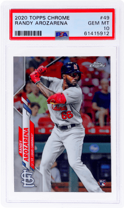 2020 Topps Chrome Randy Arozarena #49 PSA 10