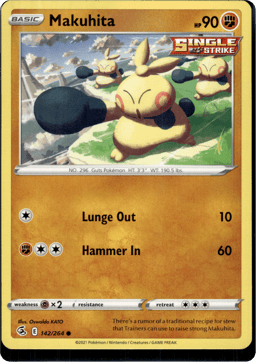2021 Makuhita #142 Fusion Strike