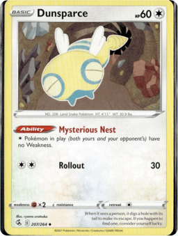 2021 Dunsparce #207 Fusion Strike