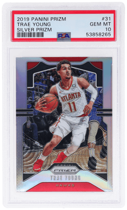 2019 Panini Prizm Silver Prizm Trae Young #31 PSA 10