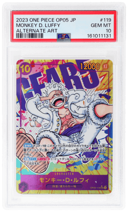 2023 One Piece Awakening of the New Era Japanese Alternate Art Monkey D. Luffy #OP05-119 PSA 10