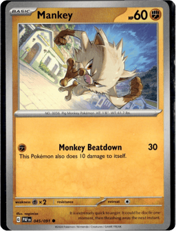 2024 Mankey #45 Paldean Fates