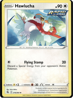 2021 Hawlucha #216 Fusion Strike