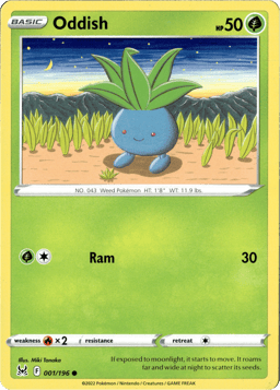 2022 Oddish #1 Lost Origin