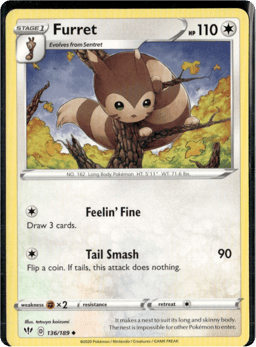 2020 Furret #136 Darkness Ablaze