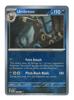 2025 Umbreon  (Poke Ball)  #59 Prismatic Evolutions