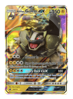 2017 Alolan Golem-GX #34 Crimson Invasion