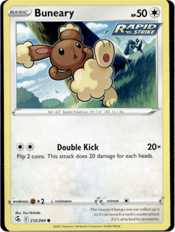 2021 Buneary #212 Fusion Strike