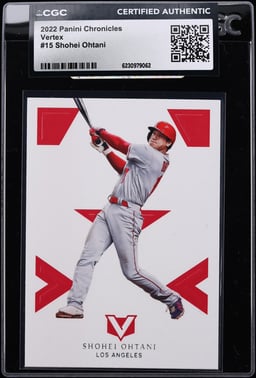 2022 Panini Chronicles Vertex Shohei Ohtani #15 CGC AUTH