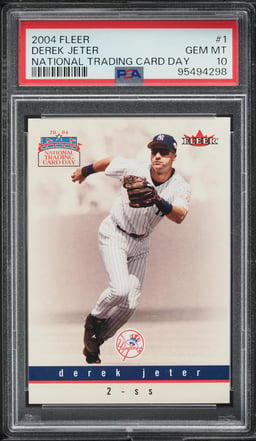 2004 Fleer National Trading Card Day Derek Jeter #1 PSA 10 GEM MINT