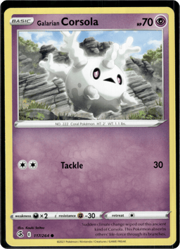 2021 Galarian Corsola #117 Fusion Strike