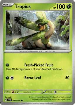 2023 Tropius #7 Scarlet & Violet