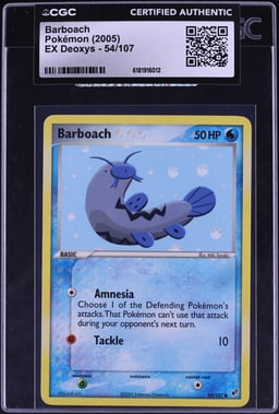 2005 Pokemon EX Deoxys Barboach #54 CGC AUTH