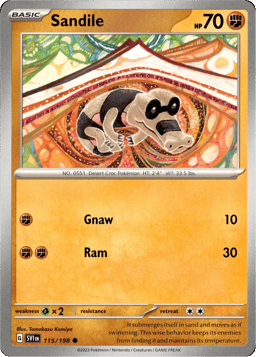 2023 Sandile #115 Scarlet & Violet