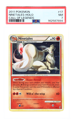 2011 Pokemon Call of Legends Holo Ninetales #17 PSA 7