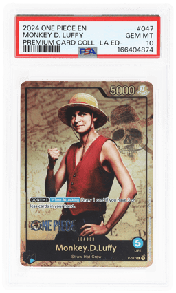 2024 One Piece Premium Card Collection Live Action Monkey D. Luffy #P-047 PSA 10