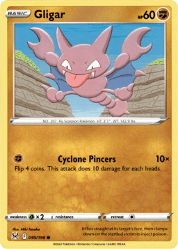 2022 Gligar #95 Lost Origin