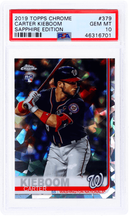 2019 Topps Chrome Sapphire Edition Carter Kieboom #379 PSA 10