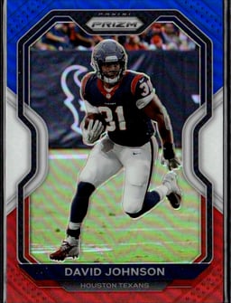 2020 David Johnson #75 Prizm Red White and Blue