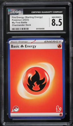 2023 Pokemon My First Battle Charmander Deck Fire Energy CGC 8.5 NM-MT+
