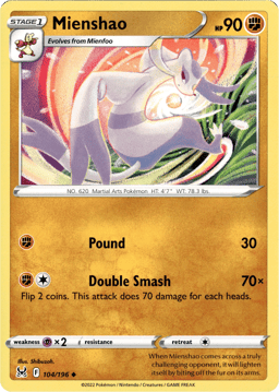 2022 Mienshao #104 Lost Origin