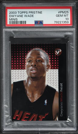 2003 Topps Pristine Minis Dwyane Wade #PM25 PSA 10 GEM MINT