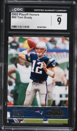 2003 Playoff Honors Tom Brady #90 CGC 9 MINT