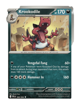 2025 Krookodile #66 Phantasmal Flames