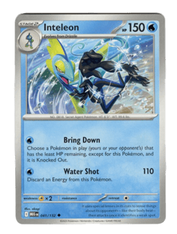 2025 Inteleon #41 Mega Evolution