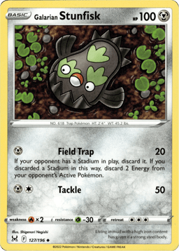2022 Galarian Stunfisk #127 Lost Origin