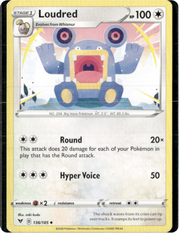 2020 Loudred #136 Vivid Voltage
