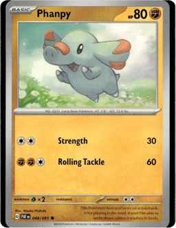 2024 Phanpy #48 Paldean Fates