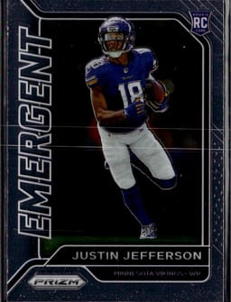 2020 Justin Jefferson #10 Prizm Emergent