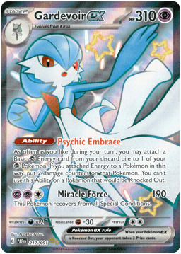 2024 Gardevoir ex #217 Paldean Fates
