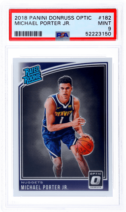 2018 Donruss Optic Rated Rookie Michael Porter Jr. #182 PSA 9