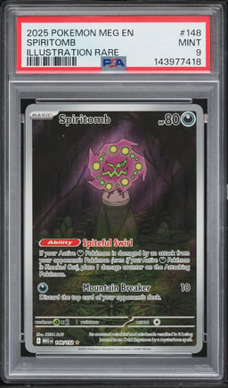 2025 Pokemon Mega Evolution IR Spiritomb #148 PSA 9 MINT