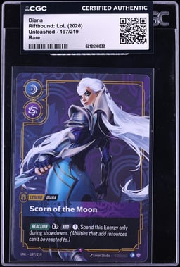 2026 Riftbound League Of Legends LoL Unleashed Diana #197 CGC AUTH