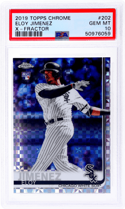 2019 Topps Chrome Xfractor Eloy Jimenez #202 PSA 10
