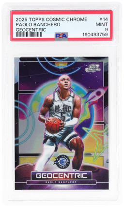 2025 Topps Cosmic Chrome Geocentric Paolo Banchero #GE14 PSA 9
