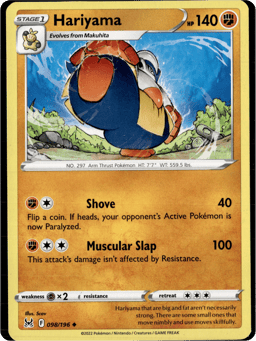 2022 Hariyama #98 Lost Origin