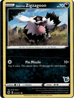 2020 Galarian Zigzagoon #35 Champion's Path
