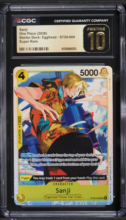 2026 One Piece Starter Deck Egghead SR Sanji #ST29-004 CGC 10 PRISTINE