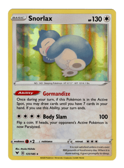 2020 Snorlax #131 Vivid Voltage