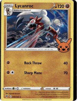 2020 Lycanroc #095/185 Miscellaneous Cards & Products