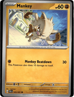 2024 Mankey #45 Paldean Fates