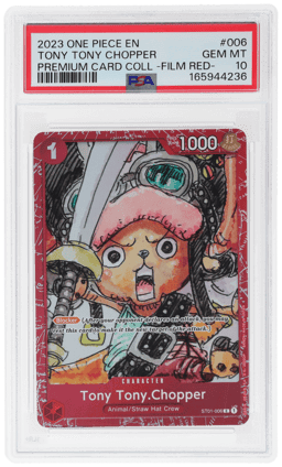 2023 One Piece Premium Card Collection Film Red Tony Tony Chopper #ST01-006 PSA 10